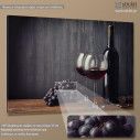 Canvas print Red wine, side