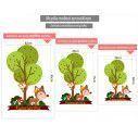 Kids wall stickers Forest animals girly
