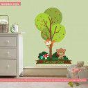 Kids wall stickers Forest animals for boys