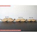Wooden Moustache  decorative figure