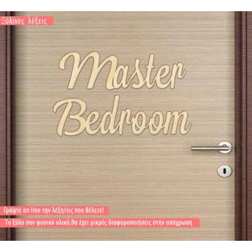 Wooden letters Master Bedroom