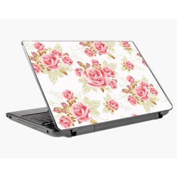 Pink roses Laptop skin with flowers