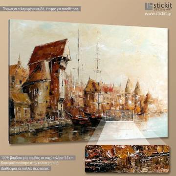 Canvas print Old port 2