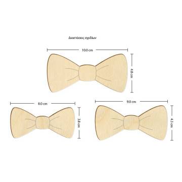 Wooden Bow ties cute  decorative figure 2