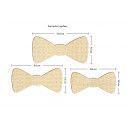 Wooden Bow ties puzzle  decorative figure
