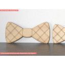 Wooden Bow ties rectangles  decorative figure