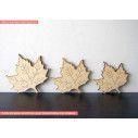 Wooden  decorative figure Plane tree leaf
