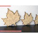Wooden  decorative figure Plane tree leaf