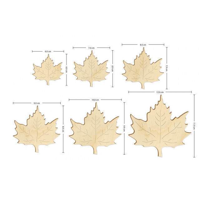 Ξύλινο Φύλλο πλάτανου, διακοσμητική φιγούρα