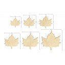 Wooden  decorative figure Plane tree leaf