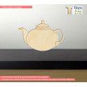 Wooden decorative figure Teapot