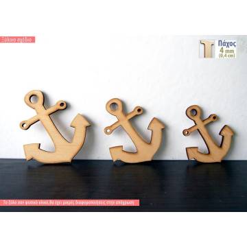 Wooden decorative figure Anchor