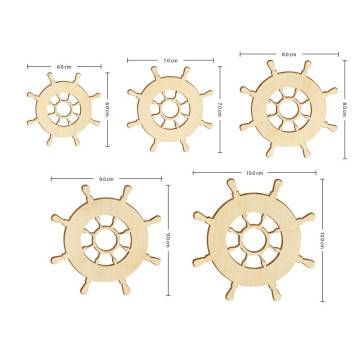 Wooden decorative figure Ship wheel 2
