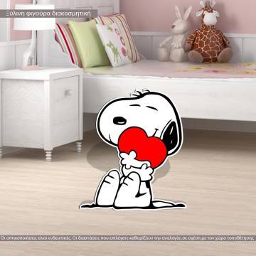 Snoopy ξύλινη φιγούρα διακοσμητική