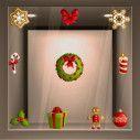 Wooden Christmas deco set