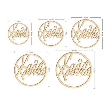 Wooden tag Kalli xronia 2