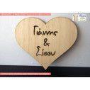 Wooden heart stencil,  decorative figure