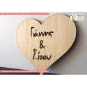Wooden heart stencil,  decorative figure