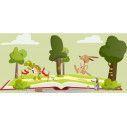 Kids wall stickers Turtle and hare