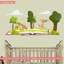 Kids wall stickers Turtle and hare