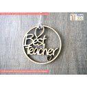 Wooden tag  Best teacher