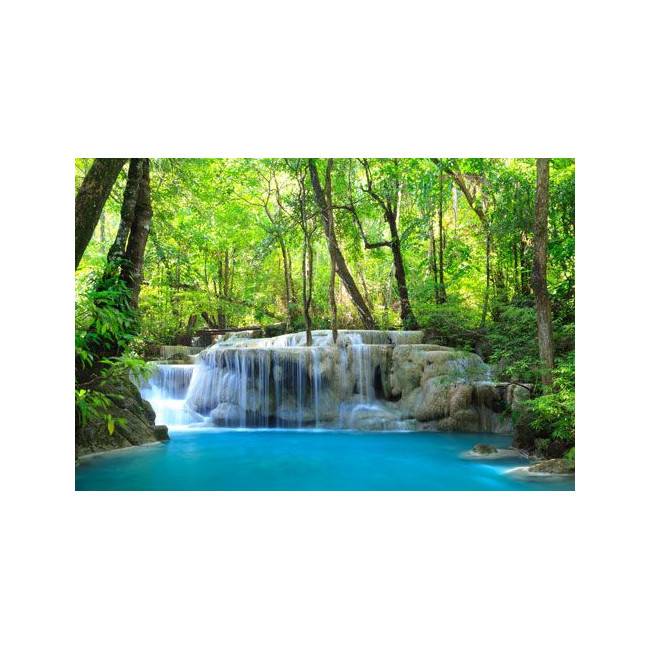 Ταπετσαρία τοίχου Deep forest waterfalls Ι