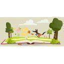 Kids wall stickers Three little pigs
