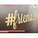 Ξύλινη λέξη friends