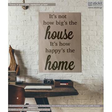 Ξύλινη πινακίδα It's not the big house