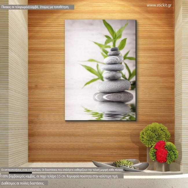 Canvas print Spa stones
