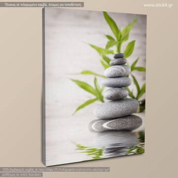 Canvas print Spa stones Framed canvas View 1 2