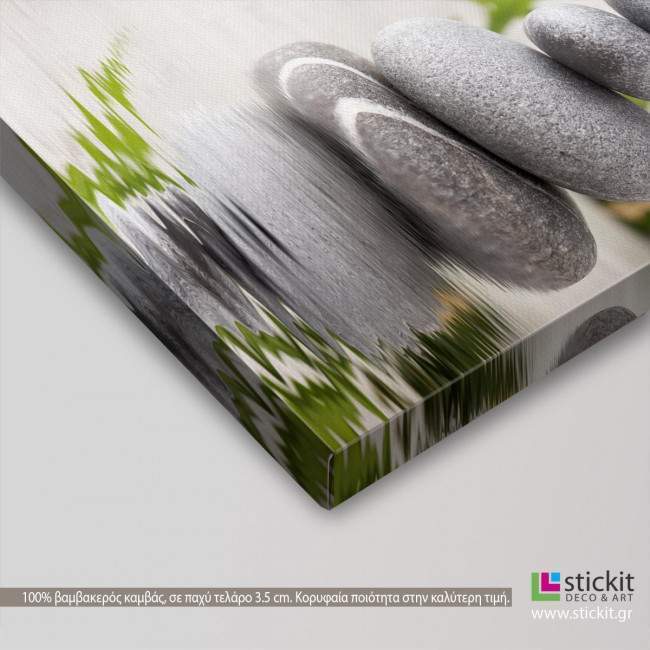 Canvas print Spa stones, detail