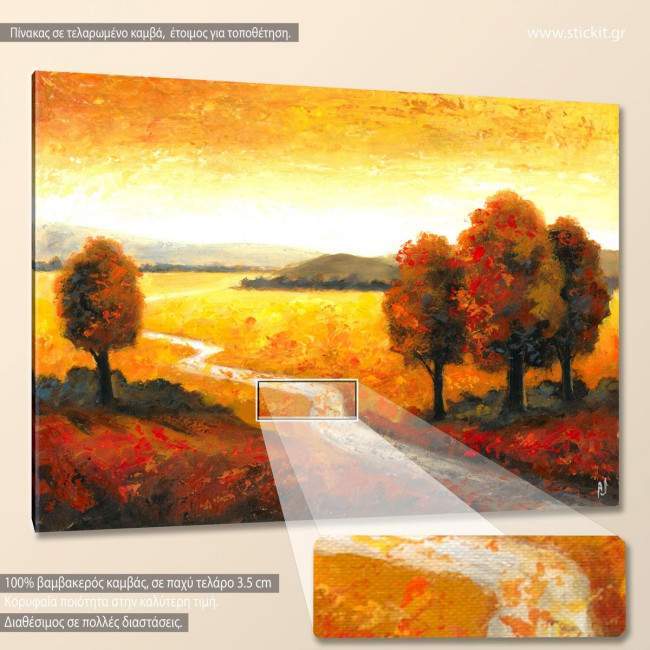 Canvas print Colors at evening, side