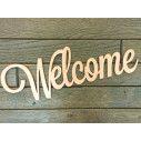 Ξύλινη λέξη Welcome