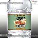 Sticker label Sports garage  