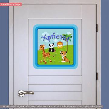 Wall stickers sign Land animals