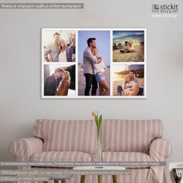 Canvas print Stickers labels Photos collage art I