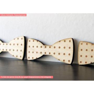 Wooden figure  Bow ties with  dots 2