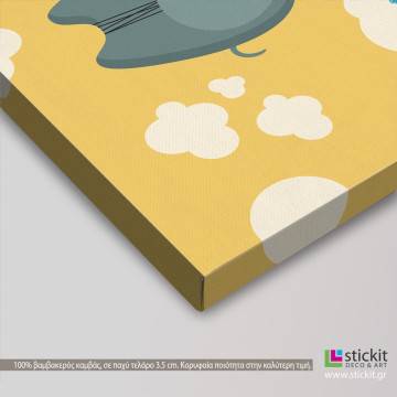 Kids canvas print I can fly like a butterfly 2