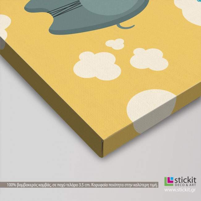 Kids canvas print I can fly like a butterfly