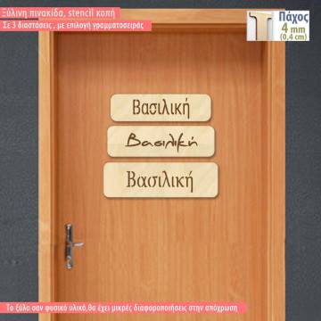 Door sign stencil font Your design