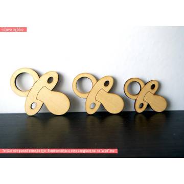 Wooden figure Baby soother
