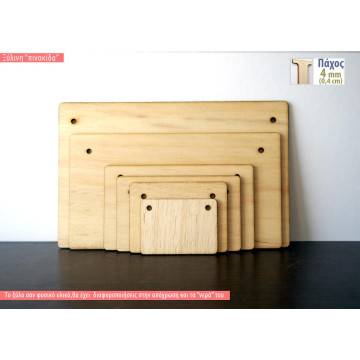 Wooden rectagular signs decorative