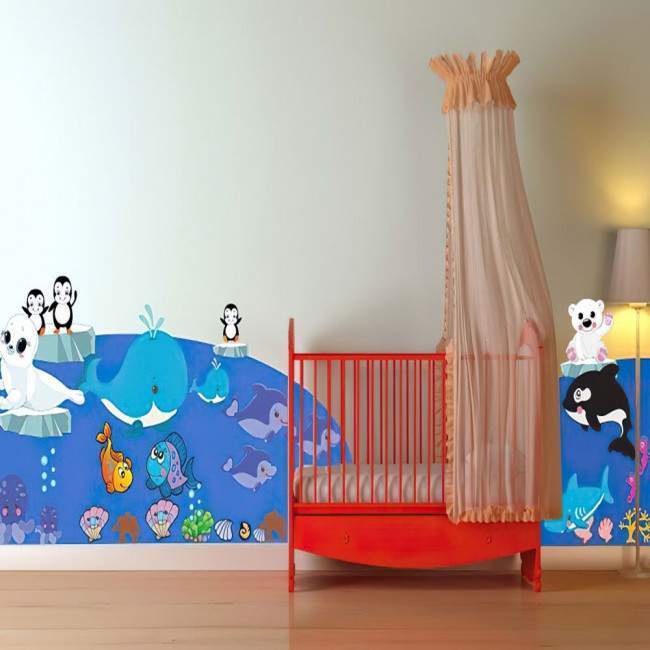 Kids wall stickers Sea Animals