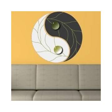 Wall stickers Yin and Yang, gray