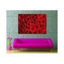 Canvas print Red roses bouqet