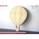Wooden Hot air balloon  decorative figure