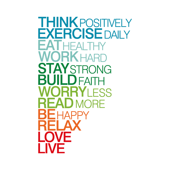 Think positively, αυτοκόλλητο τοίχου