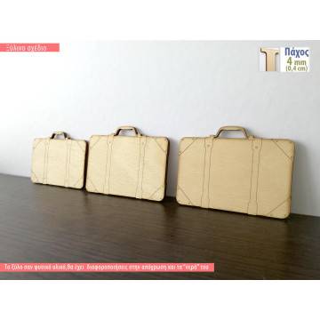 Wooden decorative figure Suitcase 2