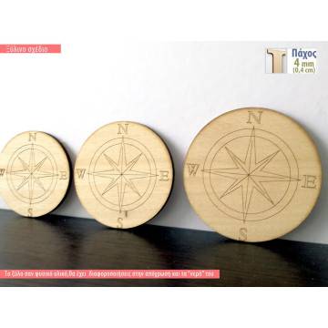 Wooden Compass  decorative figure 2